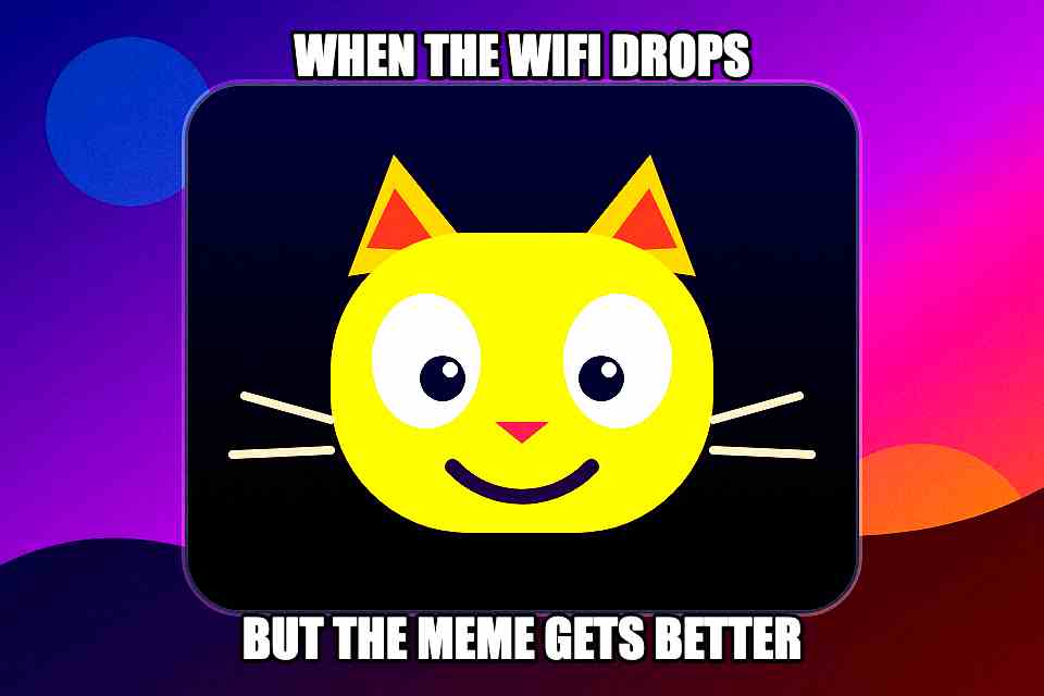 Captioned reaction meme after the Deep Fried preset